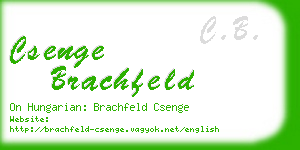 csenge brachfeld business card